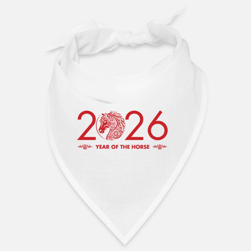 Chinesisches Neujahr des Pferdes 2026 Bandana