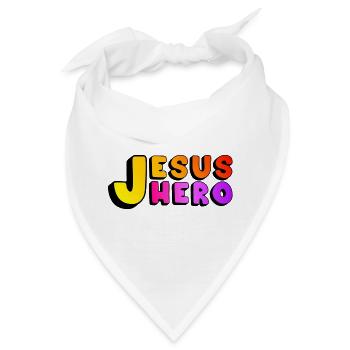 Jesus Hero  - Bandana - Weiß - Vorne