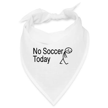 Fußball Spruch Geschenkidee Strichmann - Bandana - Weiß - Vorne