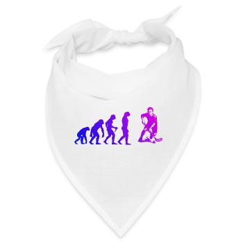 Floorball Fans aufgepasst schlichtes Statement - Bandana - Weiß - Vorne