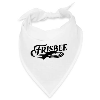 Frisbee Wurfscheibe Schriftzug Schwarz - Bandana - Weiß - Vorne