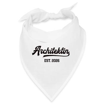 Architektin Architektur Studentin Abschluss 2026 - Bandana - Weiß - Vorne