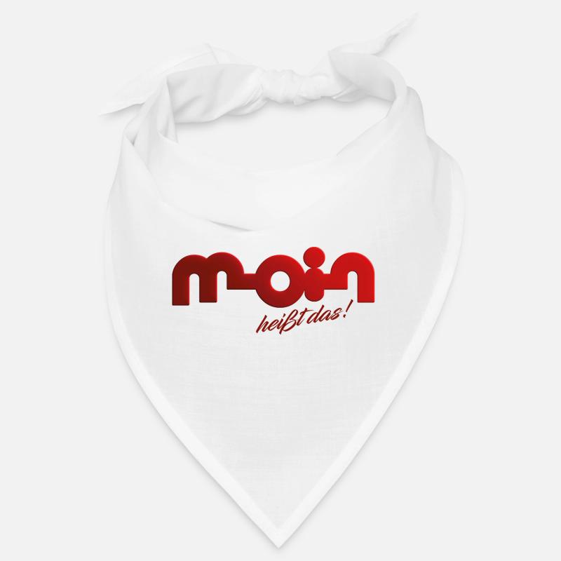 Moin heißt das! - Bandana - Weiß