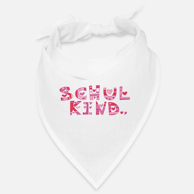 Schulkind mit Herzchen  Bandana