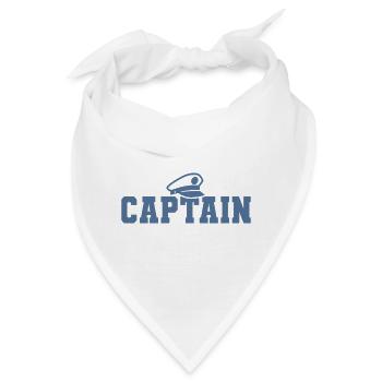 Kapitän Bootsfahrer Sailor Sailing Nautical Boat - Bandana - Weiß - Vorne