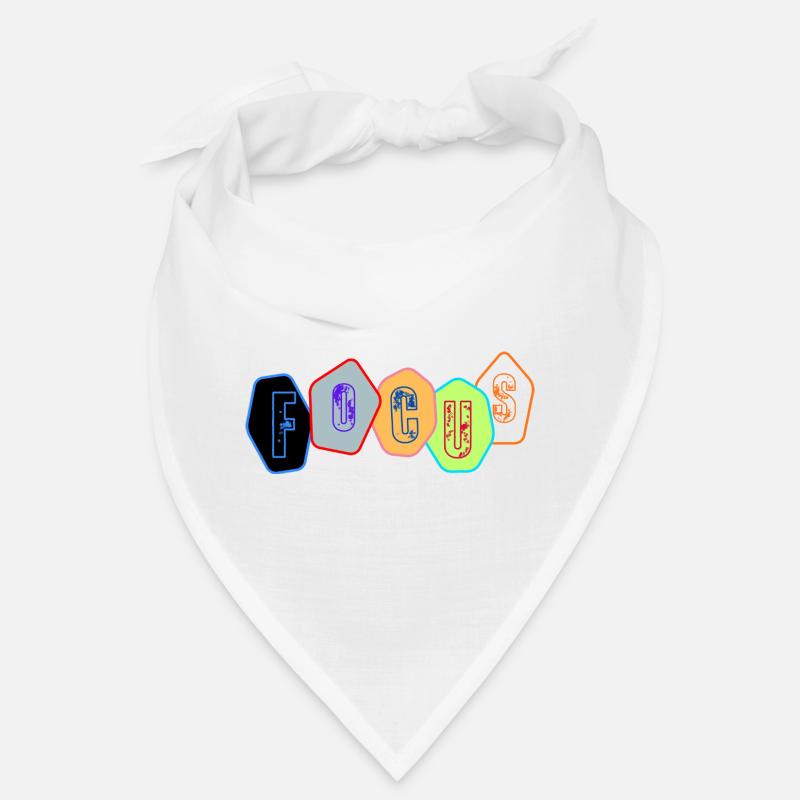 Focus in chrome blocks - Bandana - white