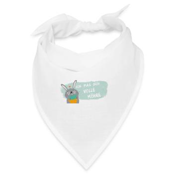 Vollmöhre Liebesbotschaft Hase - Bandana - Weiß - Vorne