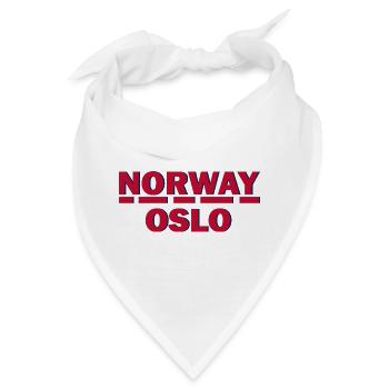 Oslo Retro Blockbuchstaben - Bandana - Weiß - Vorne