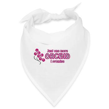 Nur noch eine Orchidee, das verspreche ich – Blumenkunst - Bandana - Weiß - Vorne