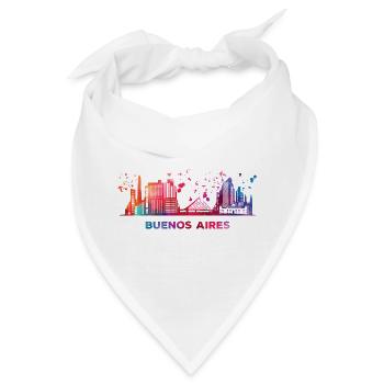 Portenos Skyline Buenos Aires - Bandana - Weiß - Vorne