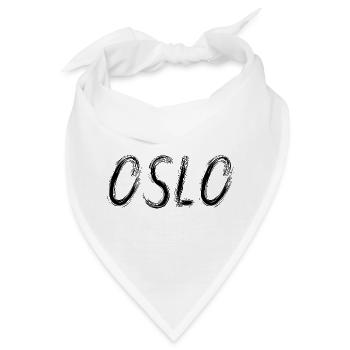 Oslo im schwarzen städtischen Busch - Bandana - Weiß - Vorne