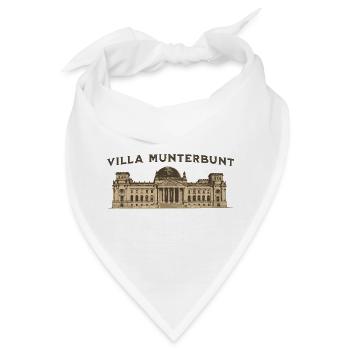 Villa Munterbunt Bundestag – Satire & Politik Spru - Bandana - Weiß - Vorne