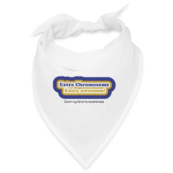 Extra Chromosom Extra Awesome - Bandana - Weiß - Vorne