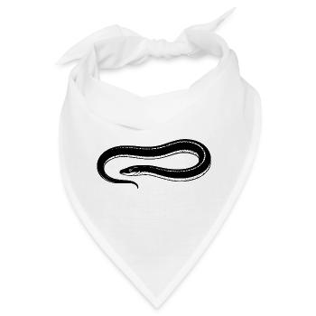 Aal angeln Geschenk für Nachtangler & Fischer  - Bandana - Weiß - Vorne