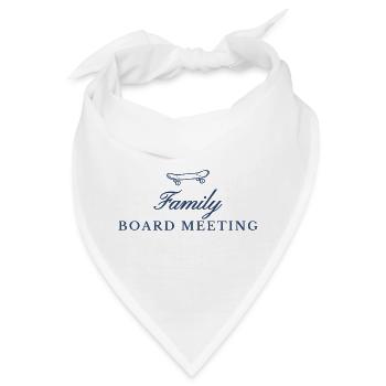 Familienvorstandssitzung. Familienläufer - Bandana - Weiß - Vorne