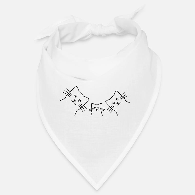Kätzchen Katzen Familie Liebe Geschenkidee Bandana