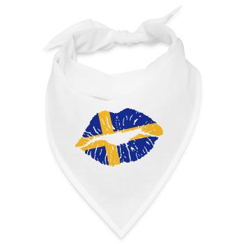Kussmund (Schweden, Dänemark, Finnland) - Bandana - Weiß - Vorne