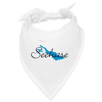 Seehase vom Bodensee für helle Shirts - Bandana - Weiß - Vorne