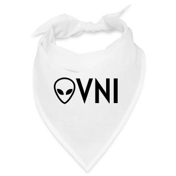 Ufo Alien Raum außerirdisches Aussenseiter - Bandana - Weiß - Vorne