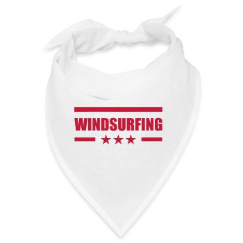 Windsurfen / Windsurfer / Windsurf / Windsurfing - Bandana - Weiß - Vorne