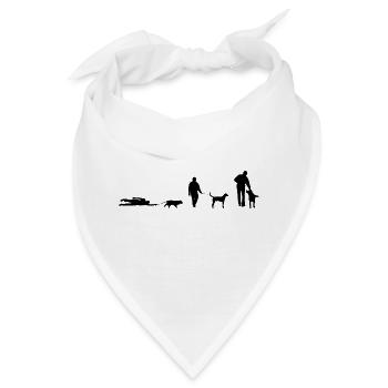 Gassi gehen Hund Evolution - Bandana - Weiß - Vorne