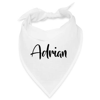 Name - Adrian - Bandana - Weiß - Vorne