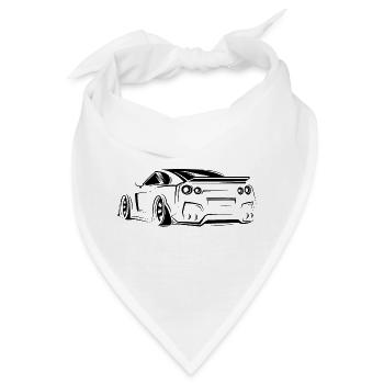 gtr Rennen Symbol Auto Tuner Legende Klassiker - Bandana - Weiß - Vorne