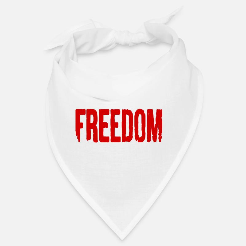 Freedom - Bandana - blanc