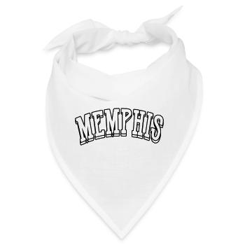 memphis shirt - Bandana - Weiß - Vorne