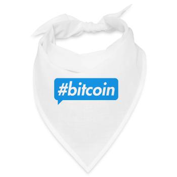 Bitcoin Blockchain Motivationsdesign - Bandana - Weiß - Vorne