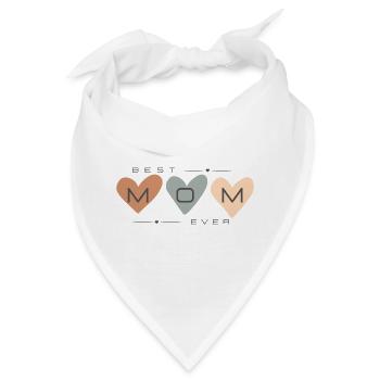 best mom ever - Bandana - Weiß - Vorne