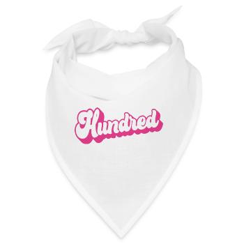 Hundert Frauen zum 100. Geburtstag sind 100 Jahre alt - Bandana - Weiß - Vorne