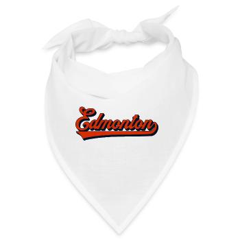 Edmonton Script Vintage Logo - Bandana - Weiß - Vorne