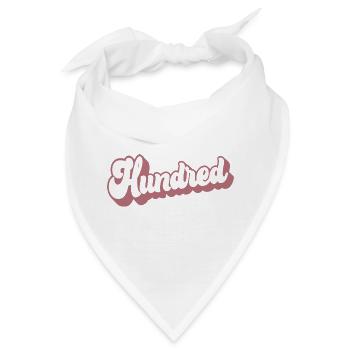 Hundert Frauen zum 100. Geburtstag sind 100 Jahre alt - Bandana - Weiß - Vorne