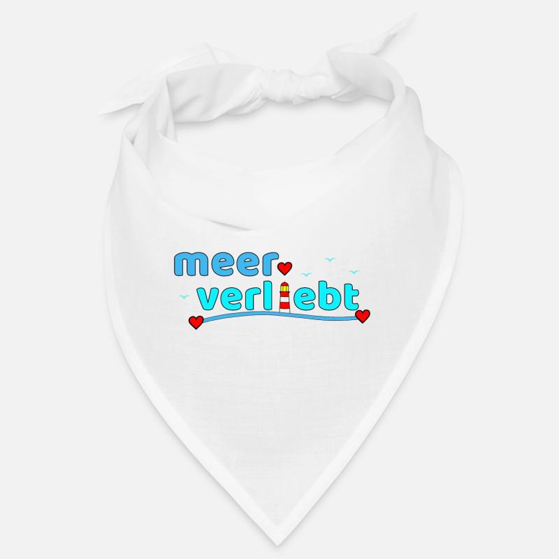 Meerverliebt Leuchtturm Herzdesign Bandana