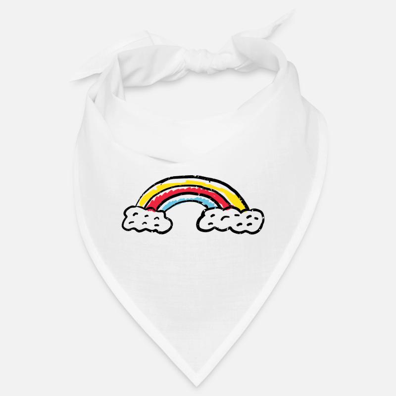 Rainbow Brush Arc Strokes Bandana