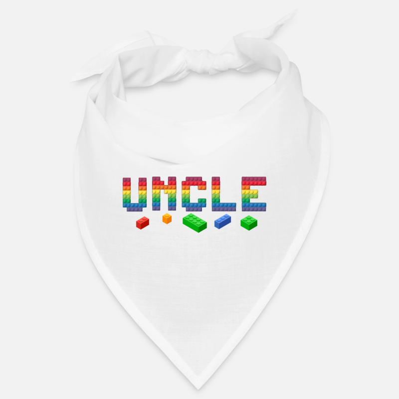 Famille de blocs de briques de construction Uncle Master Builder - Bandana - blanc