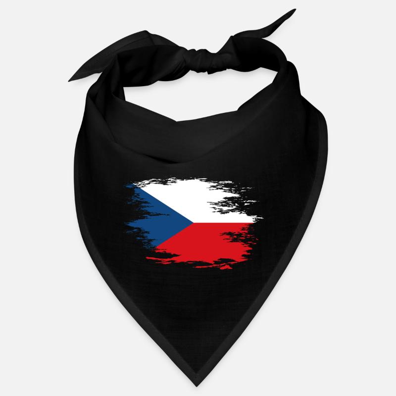 Drapeau de la République tchèque utilisé design Bandana