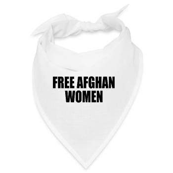 Free afghan women - Bandana - Weiß - Vorne