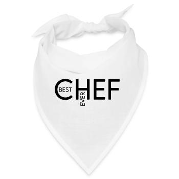 Best Chef ever - Bandana - Weiß - Vorne