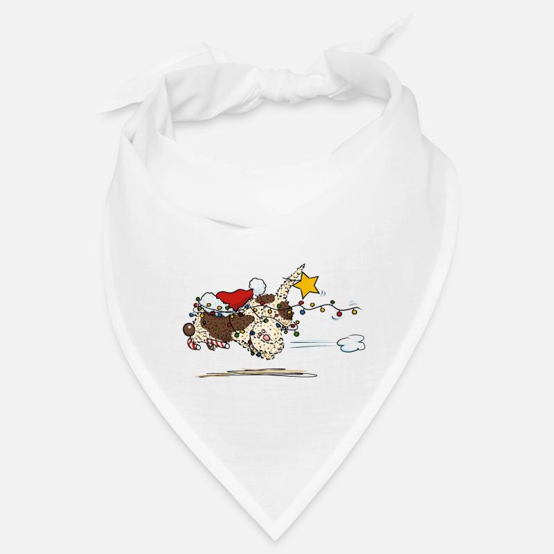 Lichterkette2 1 - Bandana - Weiß