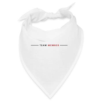Team Mitglied - Bandana - Weiß - Vorne