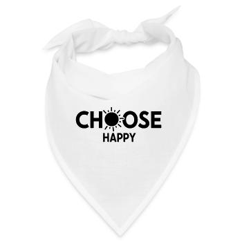 Bright Sunburst Wählen Sie Happy Design - Bandana - Weiß - Vorne