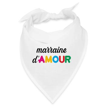 Patin der Liebe - Familie - Taufe - Bandana - Weiß - Vorne