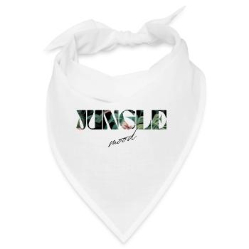 Jungle Mood Tropischer Schriftzug - Bandana - Weiß - Vorne