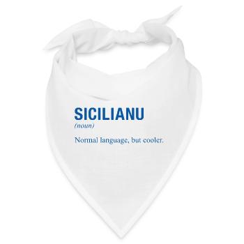 Sicilian language Sizilianisch - Bandana - Weiß - Vorne
