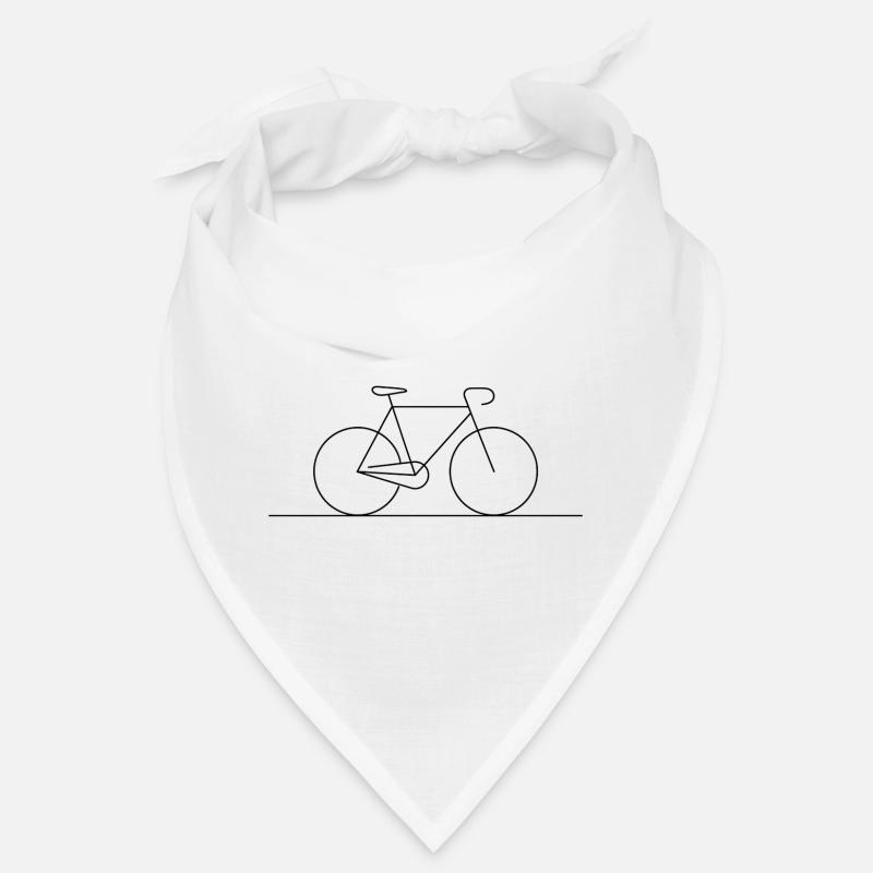 Silhouette moderne d’art de lignes de vélo Bandana