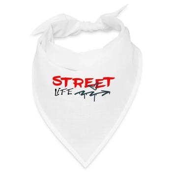 Street Life Graffiti  - Bandana - Weiß - Vorne