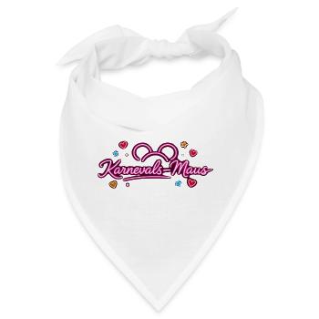 KarnevalsMaus Fastnacht Fasching Outfit Niedlich - Bandana - Weiß - Vorne