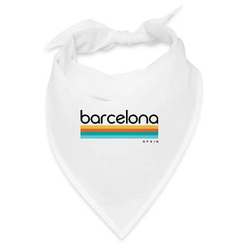 Barcelona - Spain - Spanien - Espana - Bandana - Weiß - Vorne